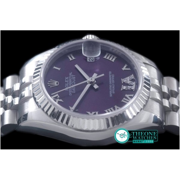 Rolex - SS/SS Jubilee Purple Roman Asia 2836