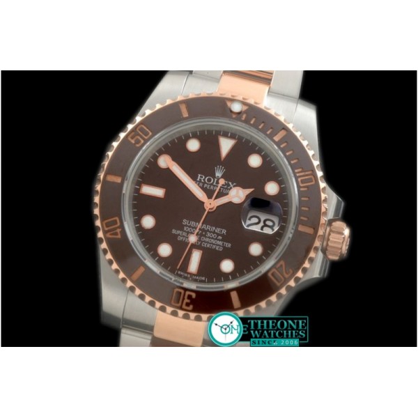 Rolex - Submariner SS/RG Brown Asian 2836