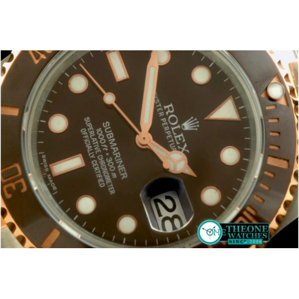 Rolex - Submariner SS/RG Brown Asian 2836