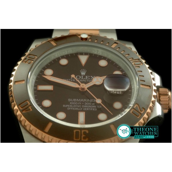 Rolex - Submariner SS/RG Brown Asian 2836