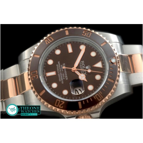 Rolex - Submariner SS/RG Brown Asian 2836