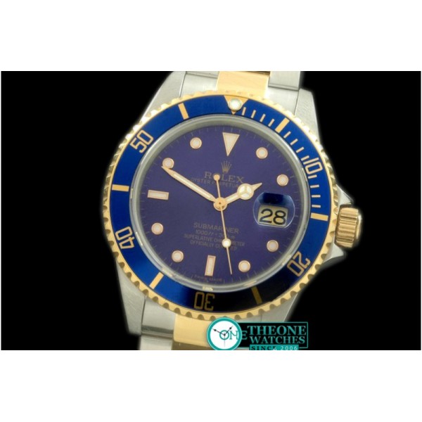 Rolex - 16613 Submariner SS/YG Blue Jap M-9015