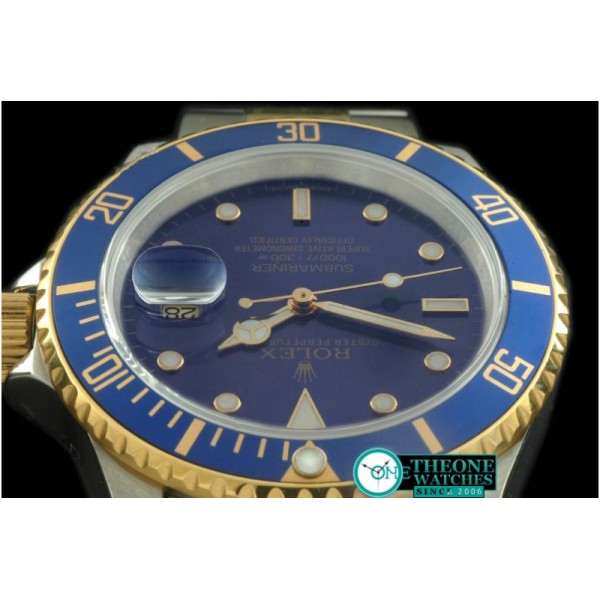 Rolex - 16613 Submariner SS/YG Blue Jap M-9015