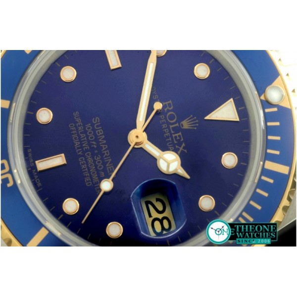 Rolex - 16613 Submariner SS/YG Blue Jap M-9015