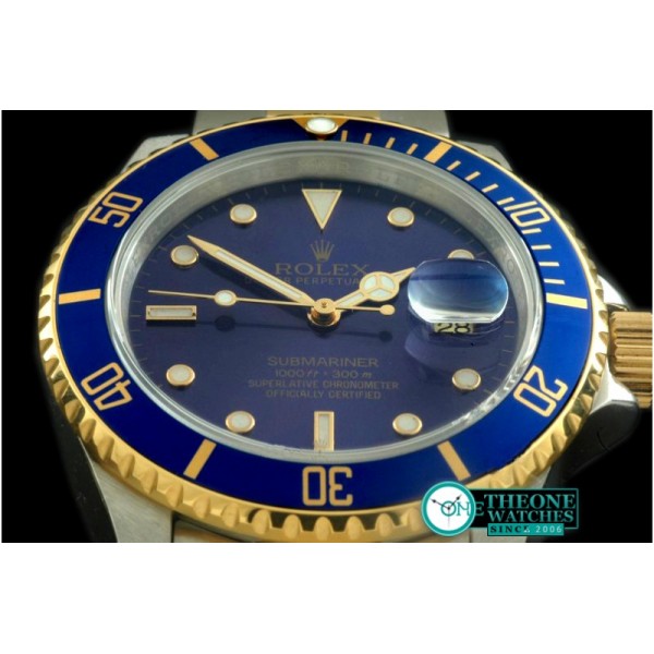 Rolex - 16613 Submariner SS/YG Blue Jap M-9015