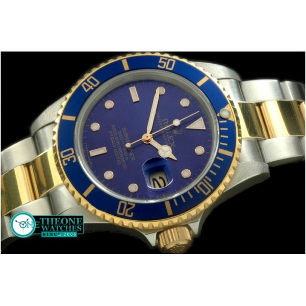 Rolex - 16613 Submariner SS/YG Blue Jap M-9015