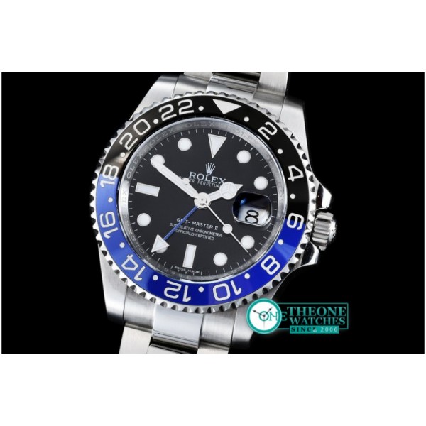 Rolex - SS/SS 2013 GMT Black JF Asia 2836