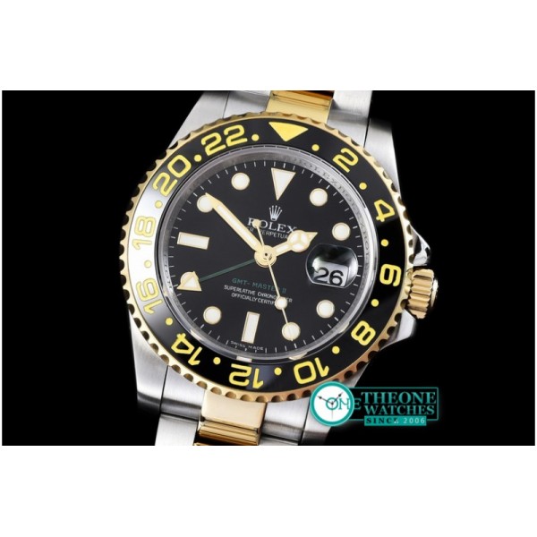 Rolex - YG/SS Ref.116713 GMT TT Noob Black Asia 2836