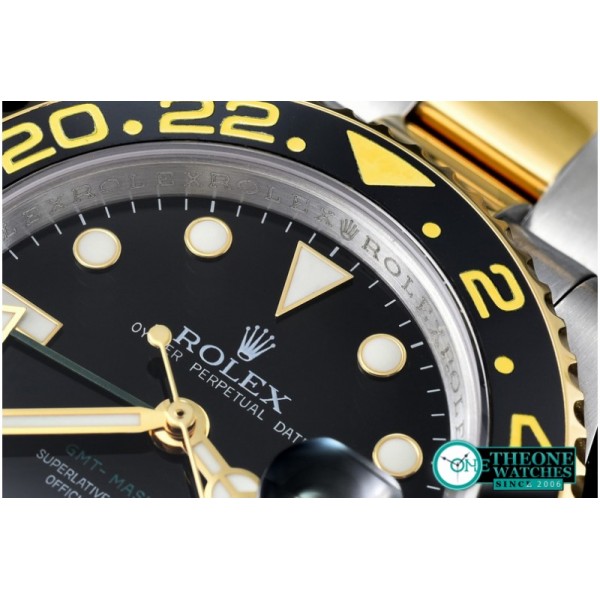 Rolex - YG/SS Ref.116713 GMT TT Noob Black Asia 2836