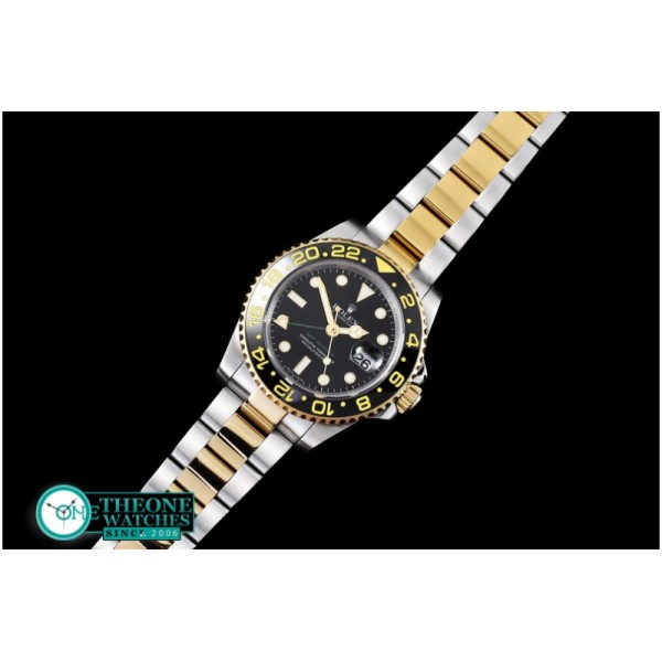 Rolex - YG/SS Ref.116713 GMT TT Noob Black Asia 2836