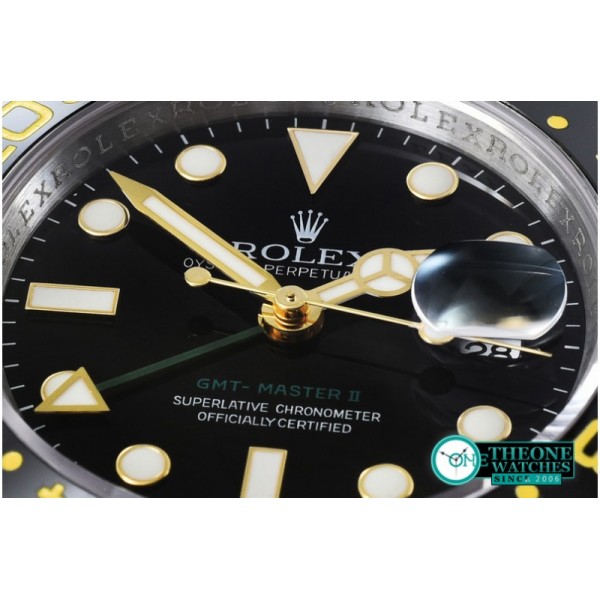 Rolex - YG/SS Ref.116713 GMT TT Noob Black Asia 2836