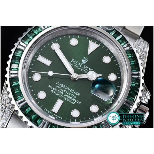 Rolex - 116610LV Green Noob 904L SS Sub Asia 2836