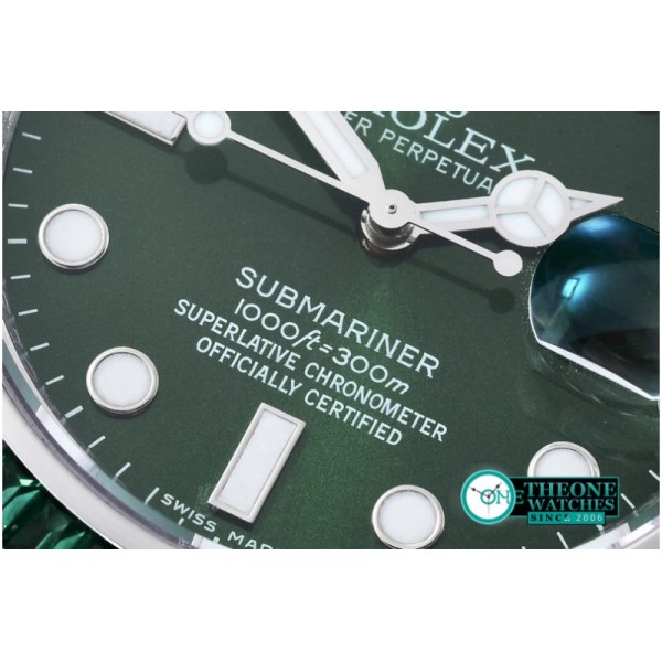 Rolex - 116610LV Green Noob 904L SS Sub Asia 2836