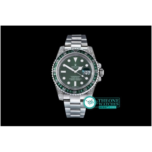 Rolex - 116610LV Green Noob 904L SS Sub Asia 2836