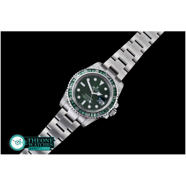 Rolex - 116610LV Green Noob 904L SS Sub Asia 2836