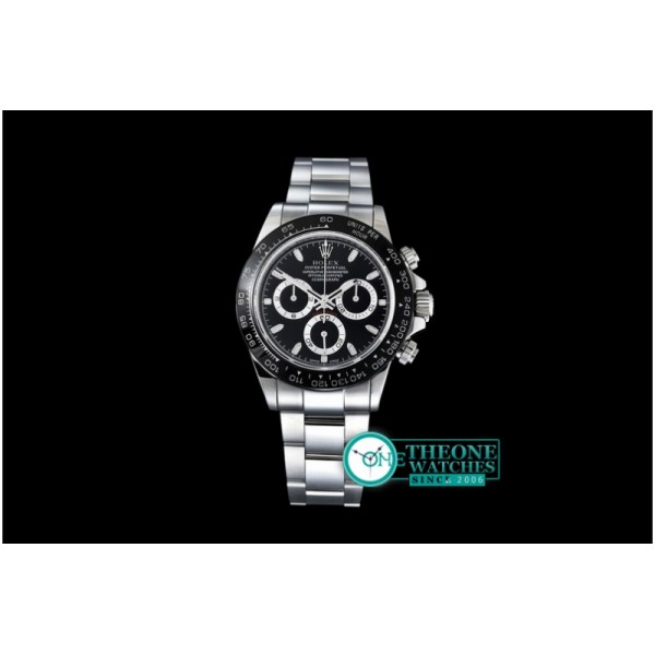 Rolex - Daytona SS/SS Black Stk JF A-7750 Sec@6