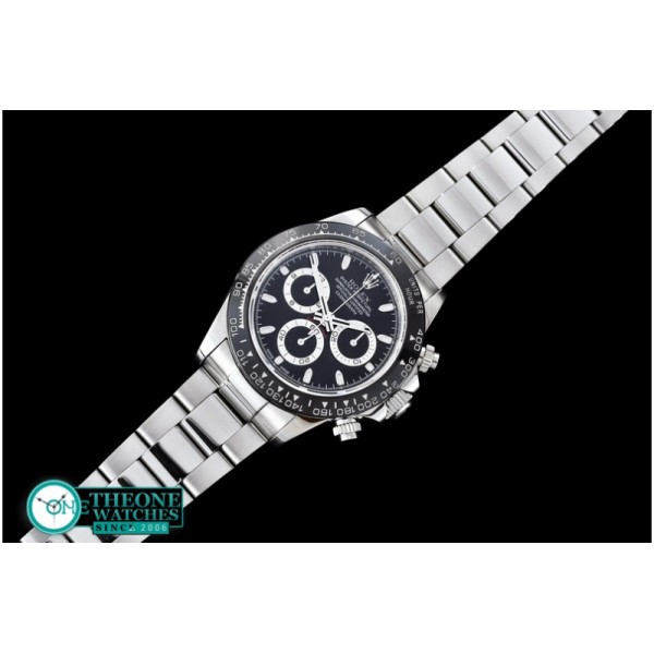 Rolex - Daytona SS/SS Black Stk JF A-7750 Sec@6