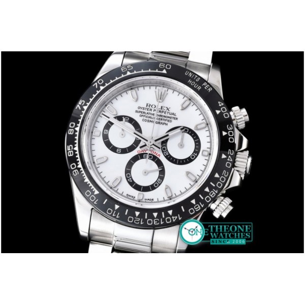 Rolex - Daytona SS/SS White Stk JF A-7750 Sec@6