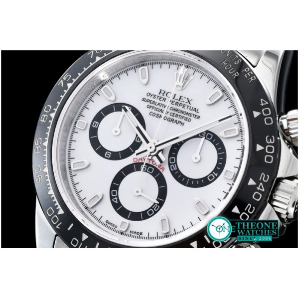 Rolex - Daytona SS/SS White Stk JF A-7750 Sec@6