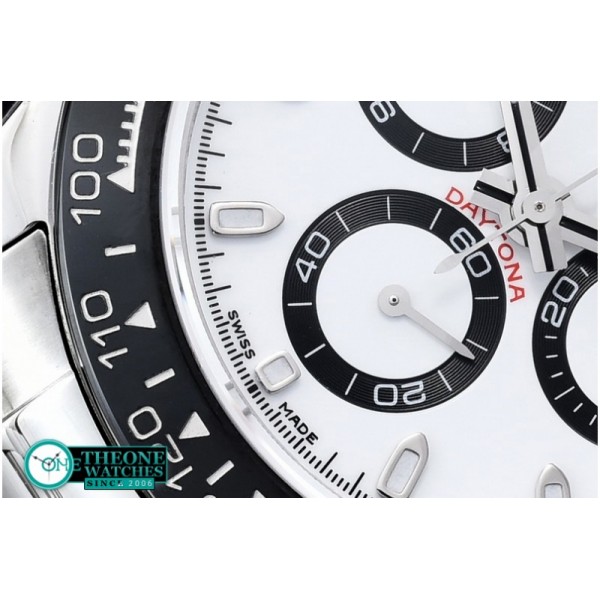 Rolex - Daytona SS/SS White Stk JF A-7750 Sec@6