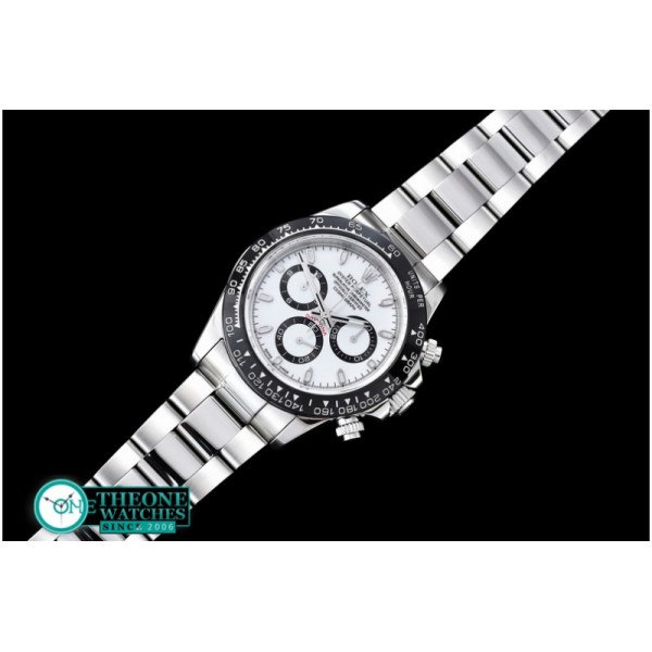 Rolex - Daytona SS/SS White Stk JF A-7750 Sec@6