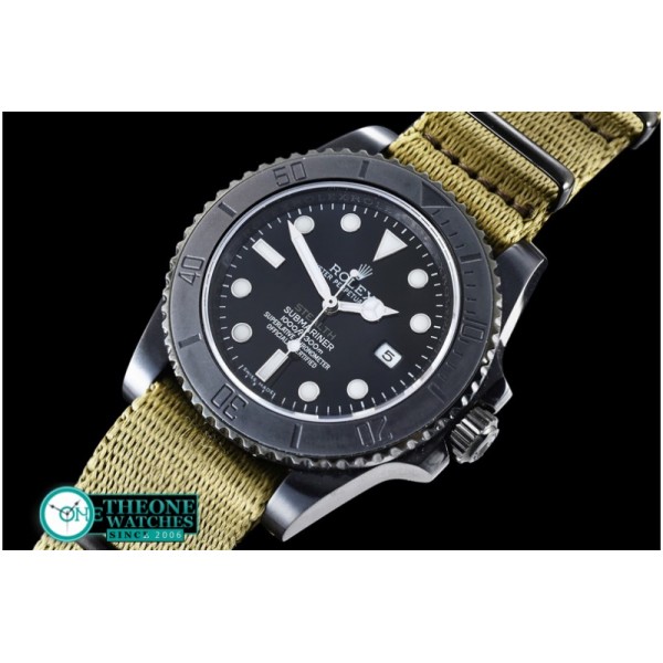 Rolex - Project X Stealth Sub PVD/Nato JK Asia 2836