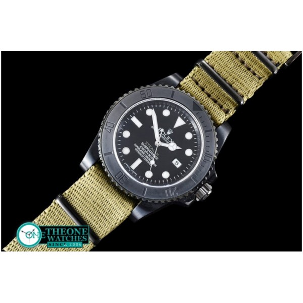 Rolex - Project X Stealth Sub PVD/Nato JK Asia 2836