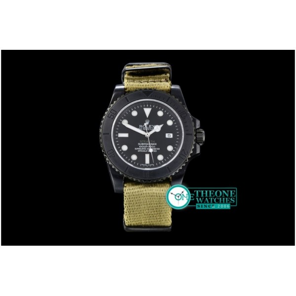 Rolex - Project X Stealth Sub PVD/Nato JK Asia 2836