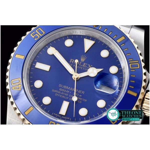 Rolex - Submariner 116613 18K Wrapped TT Blue V7 Noob A2836