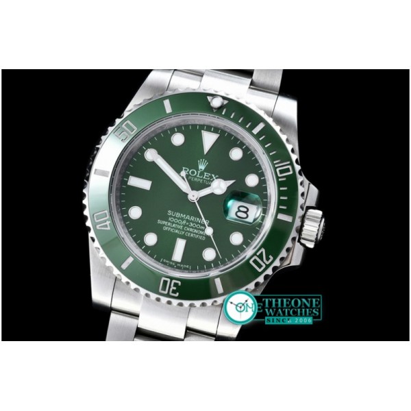 Rolex - Submariner 116610 SS/SS Green V7 Noob A-2836