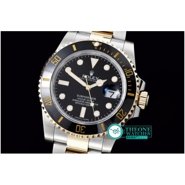 Rolex - Submariner 116613 18K Wrapped TT Blk V7 Noob A-2836