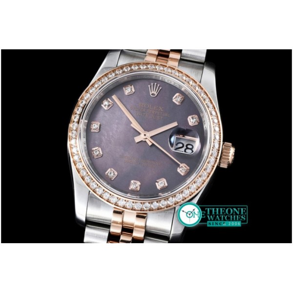 Rolex - DateJust MOP Grey Diam TT/RG BP Asia 2836