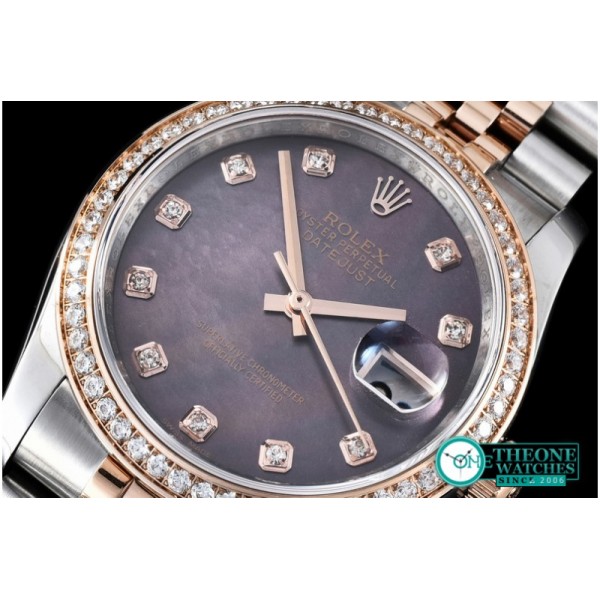 Rolex - DateJust MOP Grey Diam TT/RG BP Asia 2836