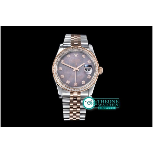 Rolex - DateJust MOP Grey Diam TT/RG BP Asia 2836