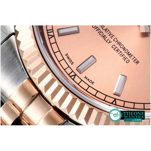 Rolex - DateJust Rose Gold Stick TT/RG Jub BP Asia 2836