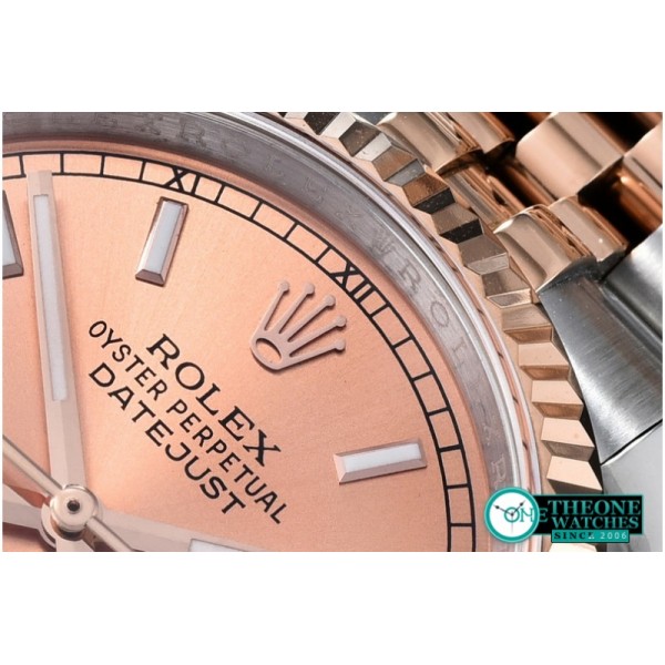 Rolex - DateJust Rose Gold Stick TT/RG Jub BP Asia 2836