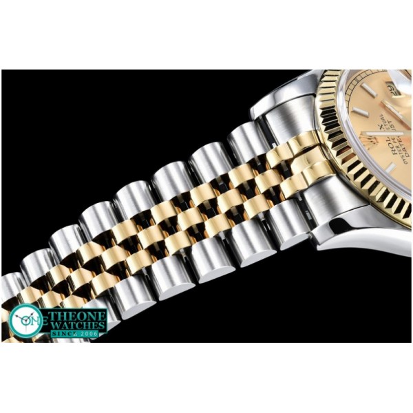 Rolex - DateJust Gold Stick YG/TT Jub BP Asia 2836