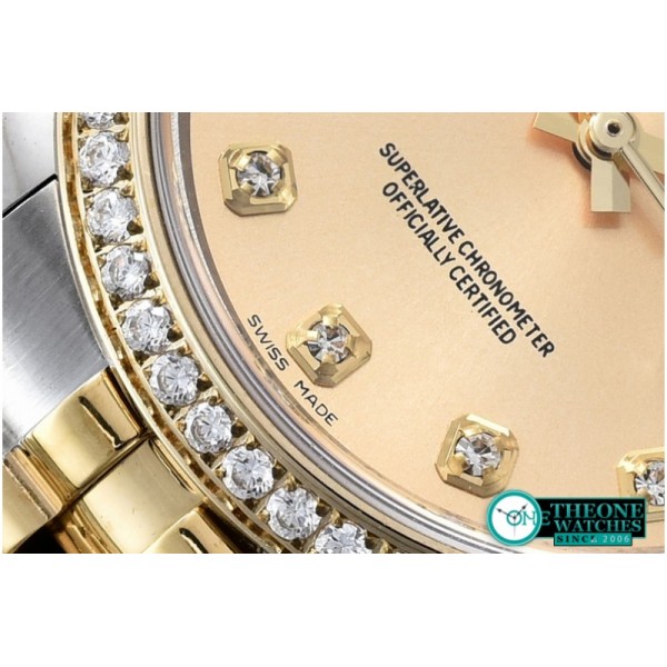 Rolex - DateJust Gold Diam YG/TT Jub BP Asia 2836