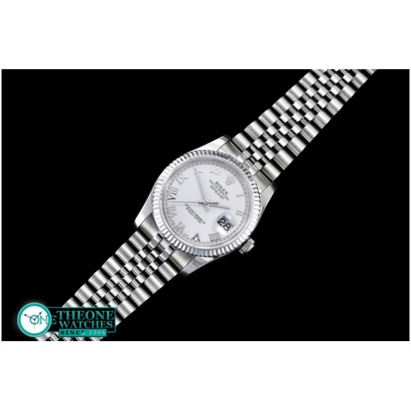 Rolex - DateJust White Roman SS Jub BP Asia 2836