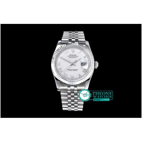 Rolex - DateJust White Roman SS Jub BP Asia 2836