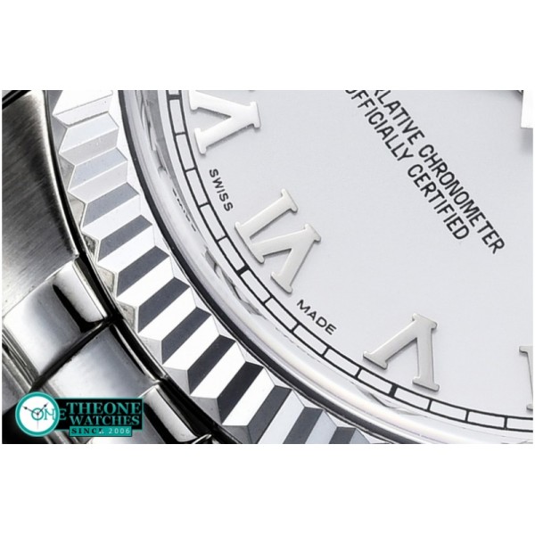 Rolex - DateJust White Roman SS Jub BP Asia 2836