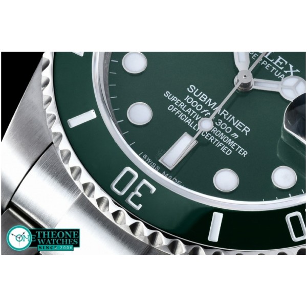 Rolex - LV Submariner SS/SS Green BP Ultimate Swiss Eta 2836