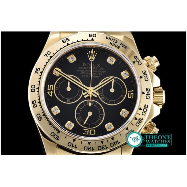 Rolex - Daytona YG/YG Black Dia BP Ult A-7750 Mod 4130