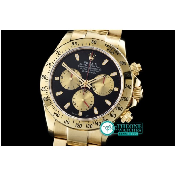 Rolex - Daytona YG/YG Black Stick BP Ult A-7750 Mod 4130