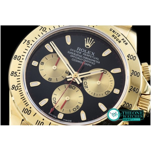 Rolex - Daytona YG/YG Black Stick BP Ult A-7750 Mod 4130