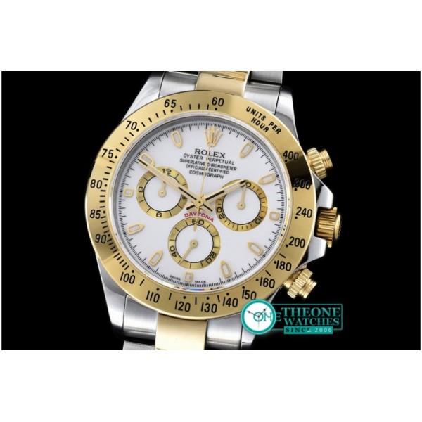 Rolex - Daytona YG/SS White Stick BP Ult A-7750 Mod 4130