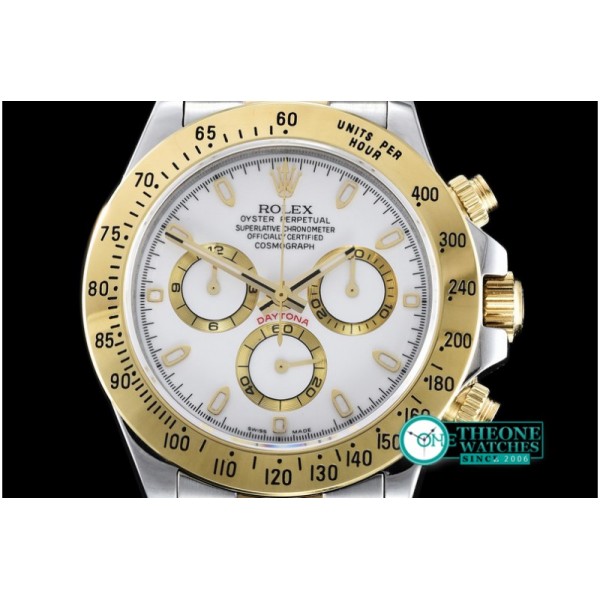 Rolex - Daytona YG/SS White Stick BP Ult A-7750 Mod 4130