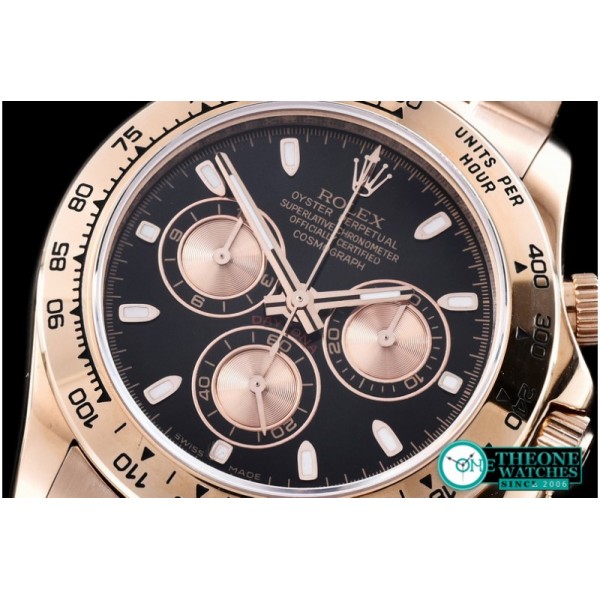 Rolex - Daytona RG/RG Black Stick BP Ult A-7750 Mod 4130