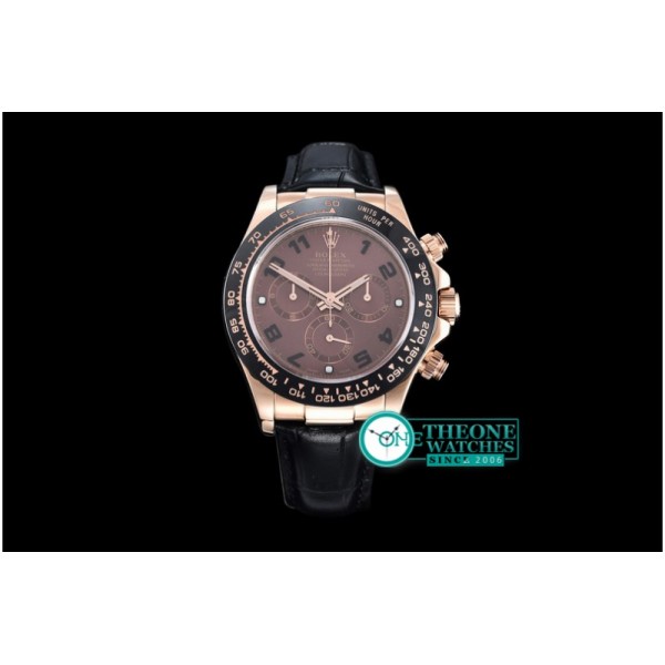 Rolex - Daytona RG/LE Cer Brown Num BP Ult A-7750 Mod 4130