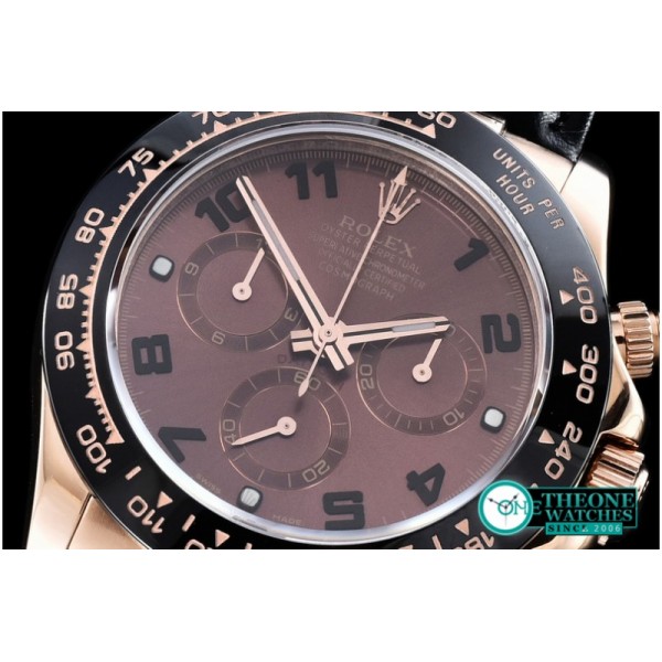 Rolex - Daytona RG/LE Cer Brown Num BP Ult A-7750 Mod 4130